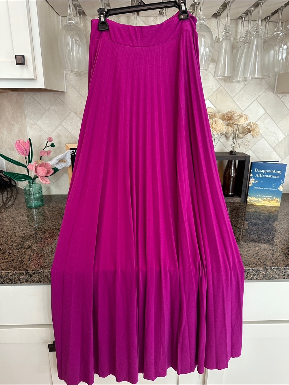 Paniz purple Pleated Skirt